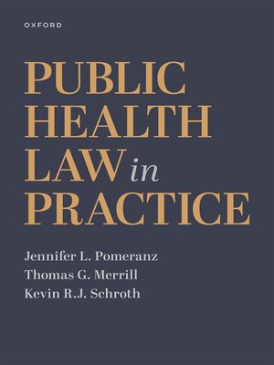cover image of Public Health Law in Practice